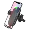 C10/C9 Car Phone holder wireless Charger 10W Automatic Infrare Induction Air Vent Qi wireless charger for iPhone 8 Plus X Samsung Huawei