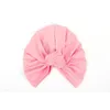 Women Girl Solid Color Turban Headwrap Knot Hat Skull Beanie Bandana Fashion Hair Accessories Party Decor