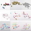 LDPF Letters beads VSCO colorful Round Cube Acrylic Resin Alphabet Beads with Line for DIY Jewelry Making Friendship gift