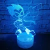 3D lamba akrilik masa lambası teen titans go robin figür ışıkları led usb 7 renk değiştirme gece lambası oyuncak hediye3215523