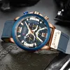 Curren Mens Watches Top Brand Brand Luxury Chronograph Men Watch Leather Waterproof Sport Watch Mas Male Clock Man Owatch T19301Q T19301Q