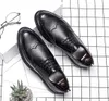 2019 klassische Retro Bullock Design Männer Klassische Business Formale Schuhe Spitz Leder Schuhe Männer Oxford Kleid Schuhe