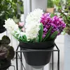 Dekorative Blumen Kränze Künstliche Blume Hyazinthe mit Zwiebeln Keramiken Seide Simulation Blatt Hochzeit Garten Dekor Home Table Accessorie