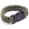 Outdoor Sports Wristband Paracord Survival Armband Landing Safety Rescue Emergency Rope Bracelet Survival Buckle Bangles