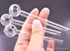 10 cm Clear Pyrex Glass Oil Burner Pipes Thick Glass Tube 20mm OD Ball For Water Smoking Pipe Bongs