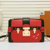 Designer- Wholesale Designer Box Original petite malle Handbags Evening Bags Leather Fashion Box Clutch Brick Messenger Shoulder Bag 43596