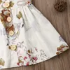 1〜5年の女の子のプリントドレス、夏季の花柄のドレス、子供のブティック服のためのキッズパーティー/誕生日の服、es12R1AZR810DS-21