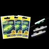 50 paquets SS S M L taille pêche de nuit lumineux Fluorescent bâton de lumière Snap Clip sur canne à pêche pointe bâton lumineux outil lumineux FU011228w