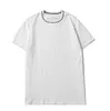 夏のメンズTシャツカジュアルレタープリントコットン半袖ストリートウェアブラックホワイトTシャツトップティー
