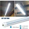 Tubo LED T8 8FT 72w Lampade FA8 a pin singolo 6000K Lampadina fluorescente bianca fredda Sostituzione copertura trasparente Alimentazione a doppio attacco