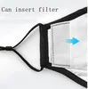 2 In 1 Fashion Breathing Valve Face Mask With 2 Pcs PM2.5 Filter Cotton Masks Dust and Smog Reusable Protective Masks