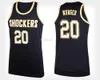 Ita State Shockers College # 20 Rauno Nurger Maillots de basket-ball # 21 Darral Willis Jr. # 22 Peyton Allen Mens Ed personnalisé n'importe quel nom