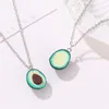 Collana creativa avocado collana femminile collane pendente signore gioielli di alta qualità gioielli alla moda cartone animato morbido ceramica gioielli