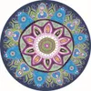 Round Beach Towel 150CM Mandala Summer Beach Towel Indian Lotu Printing Yoga Mat Round Tassel Tapestry Totem Blanket Floor Pad GGA2198