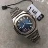 U1 Factory Mens Watch Blue Dial Automatic Mechanical Stainless Steel Transparent Back Men Watches Male Wrist watch