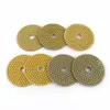 Freeshipping 7pcs/Lot Grinding Discs 4" Wet Diamond Polishing Pad for glass Granite Marble Stone Grinding Wheel Flexible Sandpaper