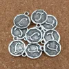 100 pz argento antico "l" alfabeto iniziale lega pendenti con ciondoli per creazione di gioielli braccialetto collana accessori fai da te 14.8x28.2mm A-396