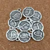 100Pcs Antique Silver "L " Alphabet Initial Alloy Charms Pendants For Jewelry Making Bracelet Necklace DIY Accessories 14.8x28.2MM A-396