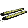 Nuove luci di marcia diurna a LED COB DRL bianche con indicatori di direzione giallo ambra per camion auto1030109