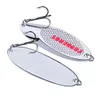 3G-60G Spoons de prata iscas de metal de gancho de metal 10/8/6/4/2# ganchos de pesca de peixe 10 peças/lote f-85