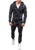 Mens Designer Tracksuits 2019 Män Casual Hoodies 2 Piece Outfits Tracksuit Hooded Sweatshirts Sweat Suits Mens Camouflage Sportswear Set