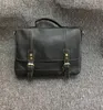 BROCKASES HERRENS PRORTCACES Väskor 100% äkta läderföretag Mannväskor Messenger Shoulder Crossbody Vintage Man Travel Laptop Tote Bag