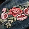 Men's Jeans Big Size 28-38 2021 Blue Men Fashion Floral Printed Slim Fit Straight Hombre Casual Flower Pattern Punk1