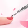 Żel UV Polski Remover Pusher Pusher Stainless Steel Skin Push Manicure Nail Art Tool do usuwania lakieru żelowego