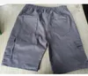 Shorts masculinos homens fitness moda casual calças de treino multi-bolso solto sweatpants cordão calça estilo asiático size198k