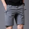 Pantaloncini di cotone Uomo Summer Beach corto maschile Casual Shorts Mens Solid Boardshorts di alta qualità Elastico moda Brevi uomini S-5XL 1012