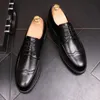 أحذية جلدية رجال الأعمال التنفسية الرسمية فستان أحذية الذكور