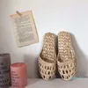 Hot Style -Fashion Unisex Home Buty Damskie Kapcie ze słomy Nowe Buty Handmade Chiński Styl Wygodne sandały