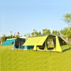 Ny ankomst 8-12 Person UltraRar Double Layer Vattentät Vindtät Super Strong Camping Tält Stort Gazebo