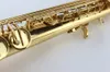 Suzuki SS300 Soprano Saxophone Laiton Gold Lacquer Straight Tube BB saxophone SAX de haute qualité avec cas 9593645