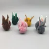 Bambini carino feltro 3D piccolo coniglio peluche orecchie di coniglio forcina anello per capelli autunno e inverno ragazze testa corda accessori per capelli per bambini