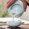 Высокое качество Elegant Gaiwan Saladon 3D CARP Kung Fu Набор чая включает 1 чайник 1 чай чая красивый и легкий чайник чайник предпочтительным