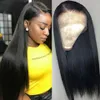 360 peruca frontal do laço pré arrancado com cabelo do bebê remy malaio em linha reta 13x4 13x6 frente do laço perucas de cabelo humano 43911185713172