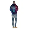 2024 Hommes Starry Sky Lion Imprimé 3D Sweats à capuche Mode Homme Designer Sweatshirts