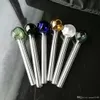Multicolor straight pot glass bongs accessories long 10cm   , Glass Smoking Pipes colorful mini multi-colors Hand Pipes Best Spoon glass Pip