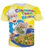 Date Mode Hommes / Femmes Cinnamon Toast Blunts Summer Style Tees 3D Print Casual T-Shirt Tops Plus Size BB073