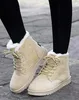 Gorąca Sprzedaż Snow 2019 Nowe Buty Mid-Cielskie Panie Bawełniane Buty Zimowe Kobiety Ciepłe Futro Kobiety Buty Zimowe Kobiety buty Lace Up