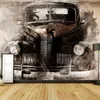 Пользовательские 3D Wall Фрески Обои Ретро Ностальгический Classic Car Mural Study Гостиная Спальня Backdrop Home Decor Papel De Parede