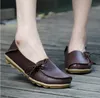 Het försäljning-rs utomhus äkta läder doug skor kvinna loafers ny lägenhet med mjuka botten casual skor kvinnliga damer fritid
