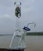 10"Glass Bong Beaker Water Pipe Smoking Pipes Large Recycler with quartz banger nail or big bowl glass Oil Rigs