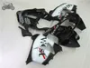 Passen Sie das Verkleidungsset für Kawasaki ZX-9R 2000 2001 Ninja ZX9R 00 01 ZX 9R weiß schwarz an. West-Kunststoffverkleidungsset YY3