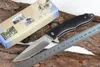Wysokiej jakości mały flipper składany nóż 8Cr13mov upuszczanie satynowego ostrza G10 / Rosewood Uchwyt Ball Łożysko EDC Kieszonkowe Noże