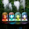 180ml Micro Landscape Humidifier Night Light Ultrasonic USB Humidifiers Mist Maker Mini Air Purifier Office Decorations RRA2824-6