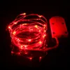 LED String Light 1M 2M 3M Copper Sliver Wire Lights Battery Holiday Fairy Strings Lamp Multi Colors for Christmas Wedding Party Decoration