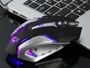 Rechargeable X7 Wireless LED Backlight USB Optical Ergonomic Gaming Mouse Sem Fio Fashion Notebook Desktop Computer Mute Games Mou251p