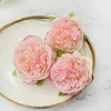 50 pcs Fleurs Artificielles Soie Pivoine Fleur Têtes De Mariage Décoration Fournitures Simulation Faux Tête De Fleur Décor À La Maison 10 cm 8 COULEURS